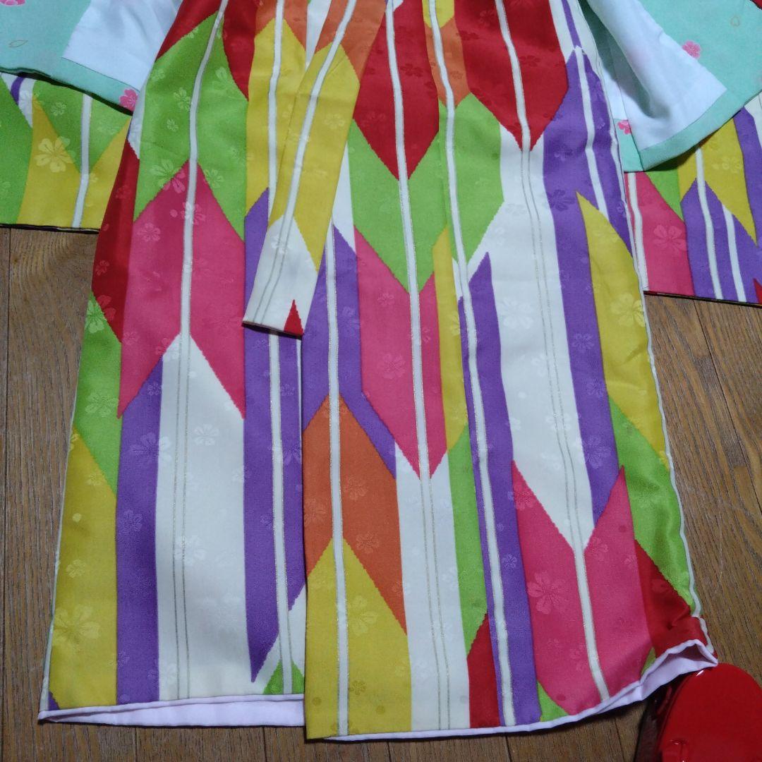 美品★三歳★矢羽根柄★被布＆着物＆小物