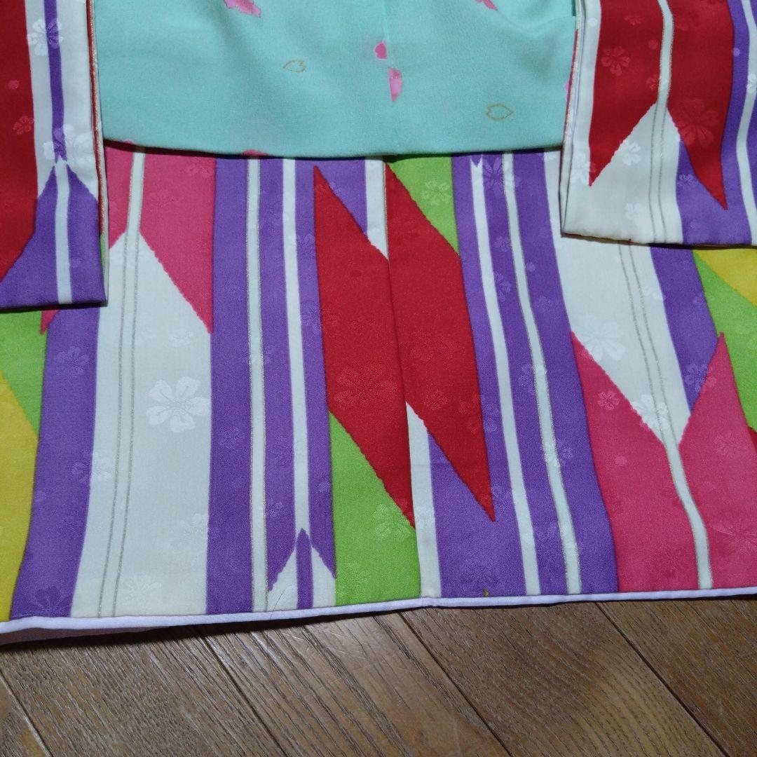 美品★三歳★矢羽根柄★被布＆着物＆小物