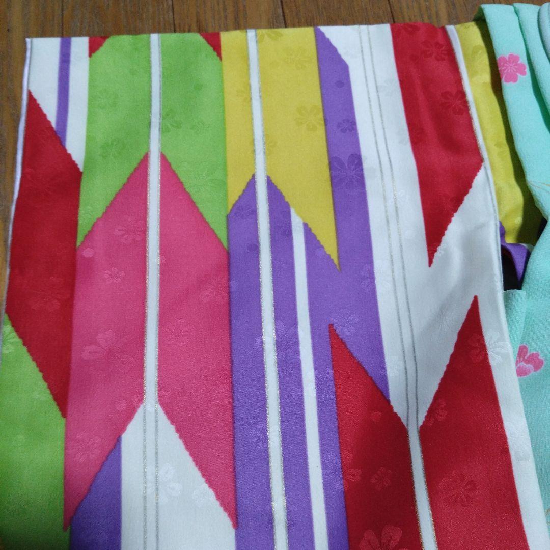 美品★三歳★矢羽根柄★被布＆着物＆小物