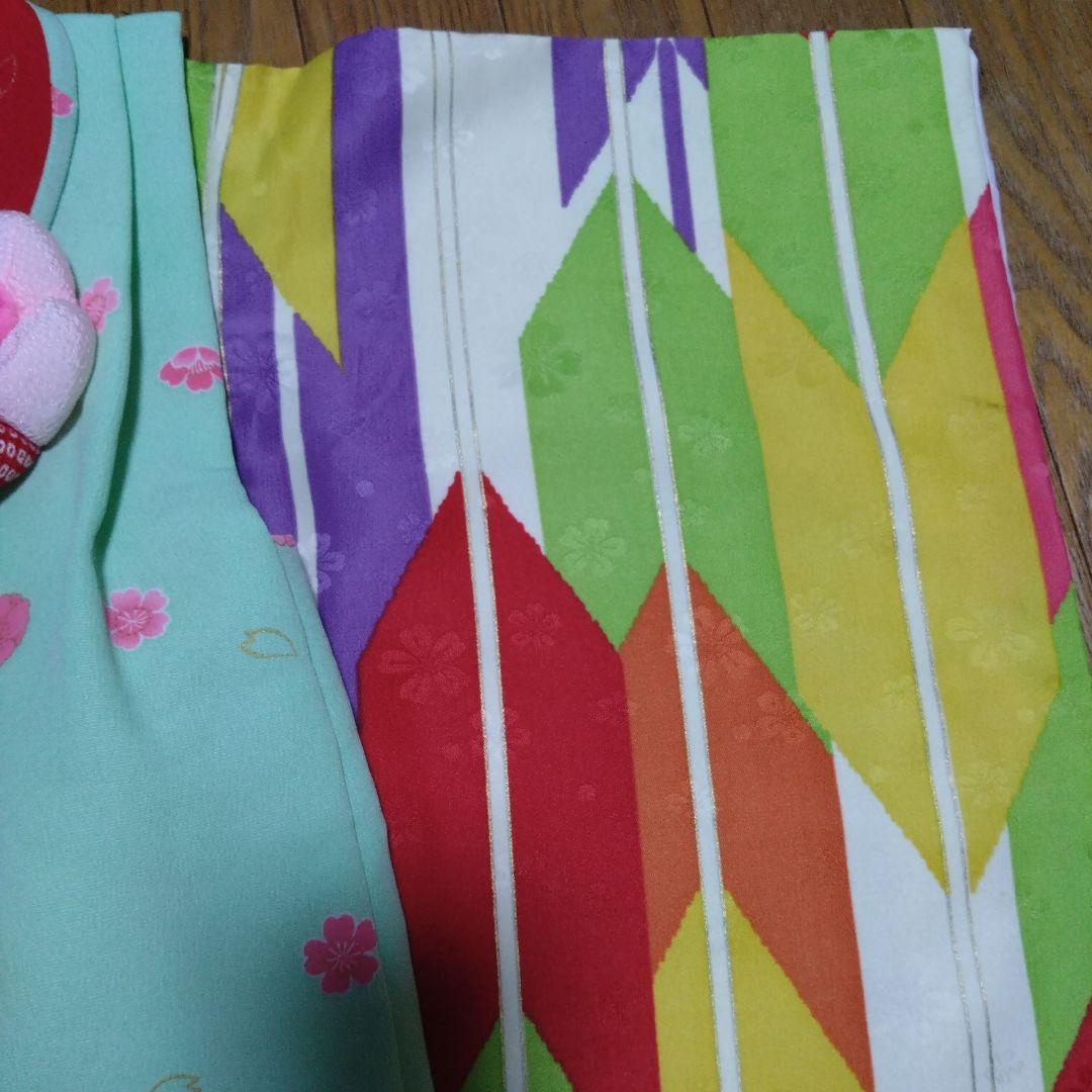 美品★三歳★矢羽根柄★被布＆着物＆小物