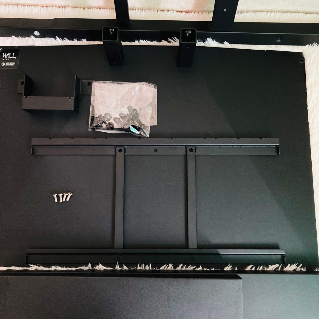 【EQUALS】テレビスタンド 壁寄せ V3 ハイタイプ　黒