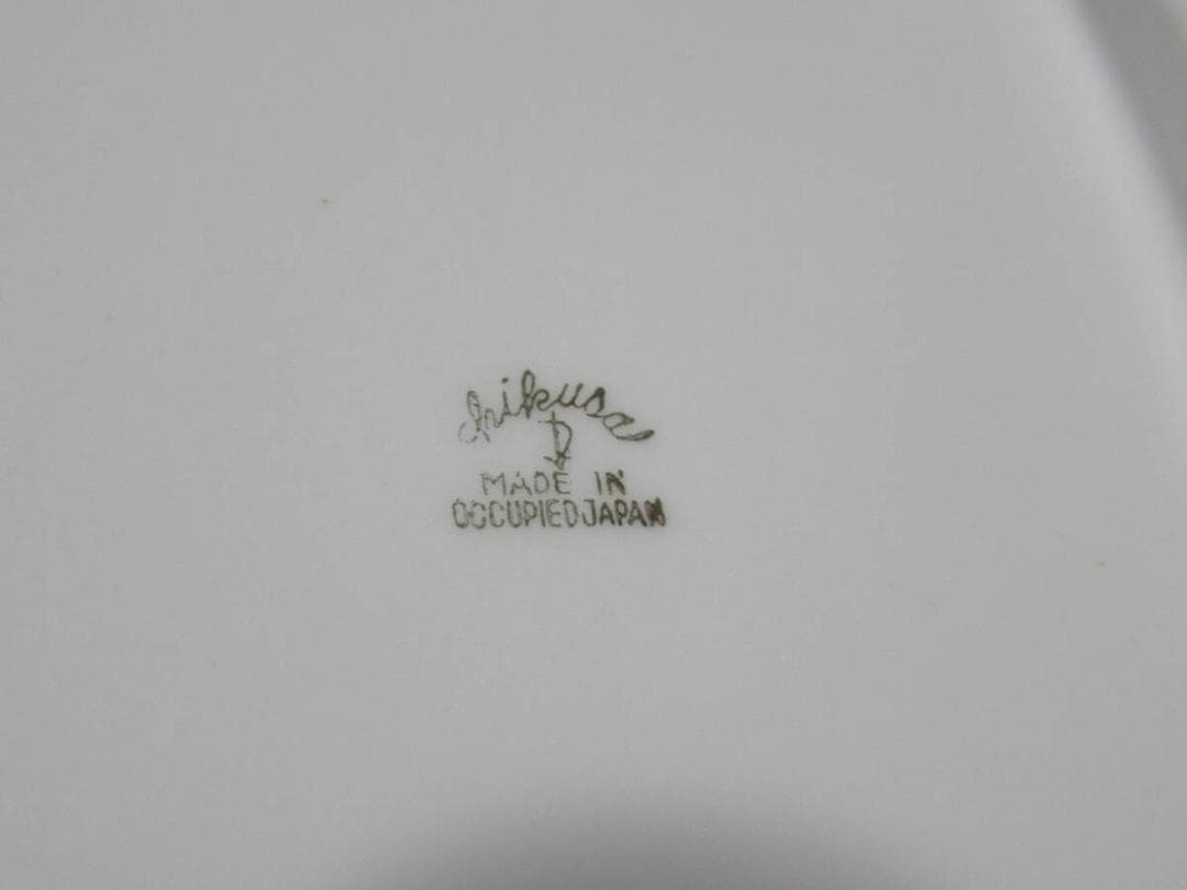 1947年頃 日本製輸出品◇磁器製 瀬戸ノベルティ CHIKUSA『白鳥と薔薇』