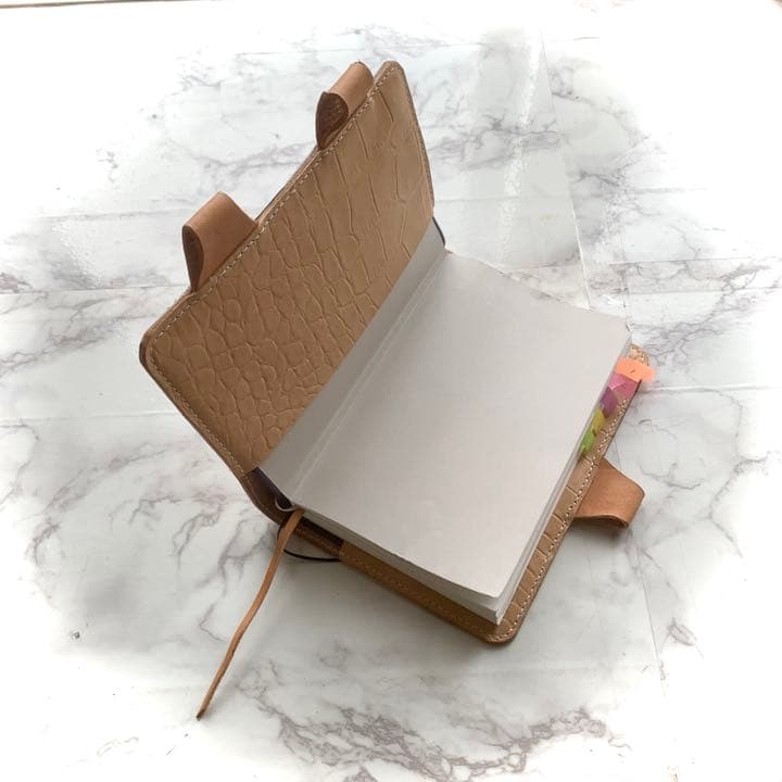 【訳あり品】レザーパッチワーク手帳カバー