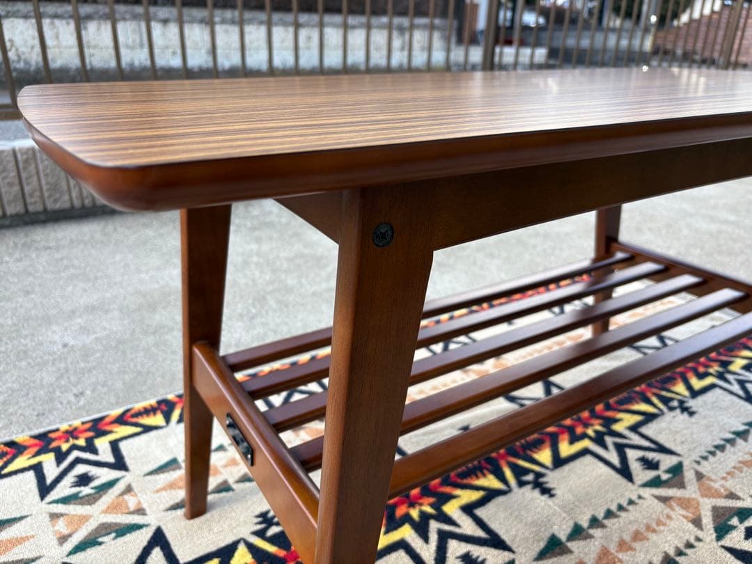 【中古・美品】 カリモク60 リビングテーブルS ウォールナット