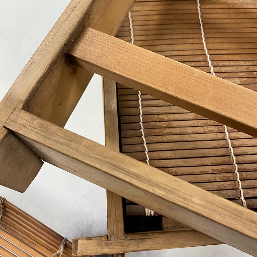 菓子屋用中古品　角蒸し蒸篭（せいろ）　蒸篭3枚＋木蓋　おまけで竹すだれ3枚