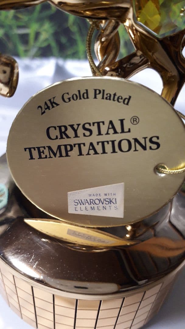 メリーゴーランド 　クリスタル　オルゴール　スワロフスキー社製アンティーク