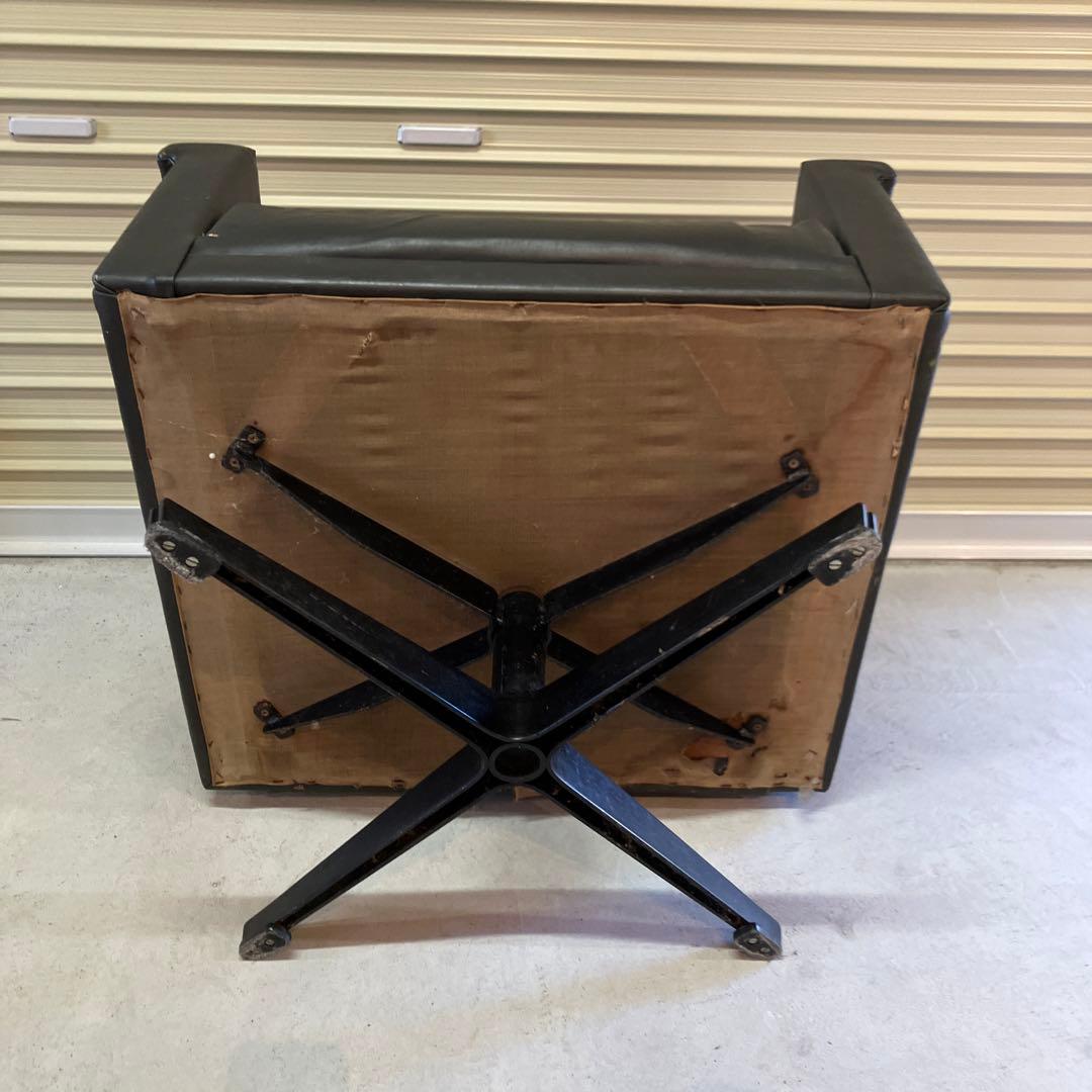 昭和レトロ ヴィンテージ マルニ 回転式アームチェア ラウンジチェア 古家具