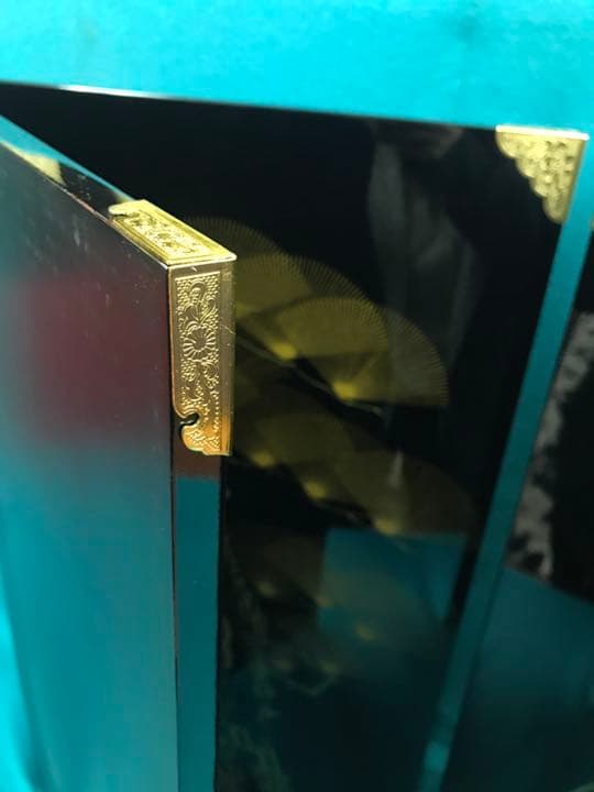 23号 黒塗屏風 松