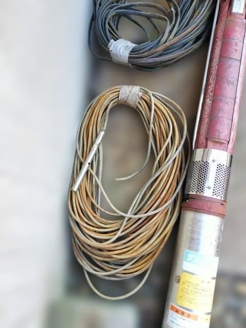 川本 カワモト 深井戸水中ポンプ これで使用可能 中古 ジャンク品 「引