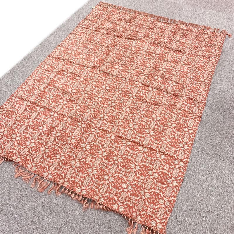 506ms2◇龍村美術織物 【未使用品】テーブルクロス 山羊花卉文錦◇美品