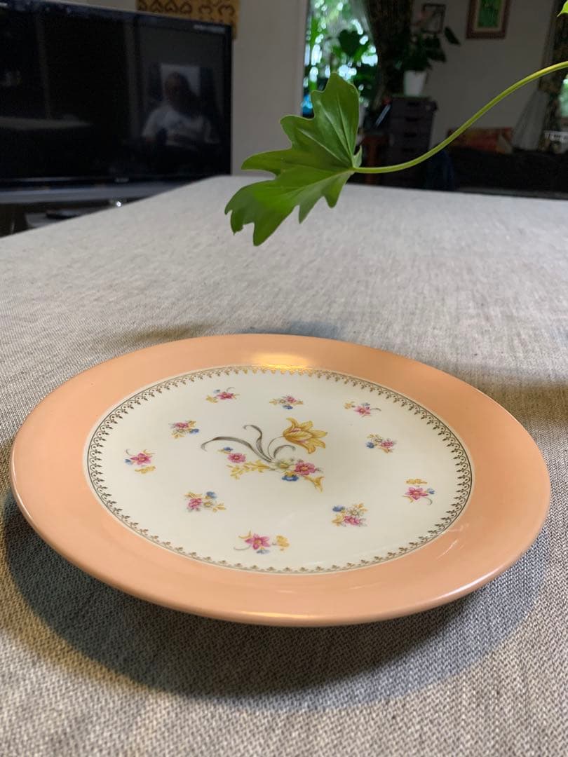 Limoges リモージュ ピンクリム 花 金彩 美品 UNIQU印 1929〜 - メルカリ