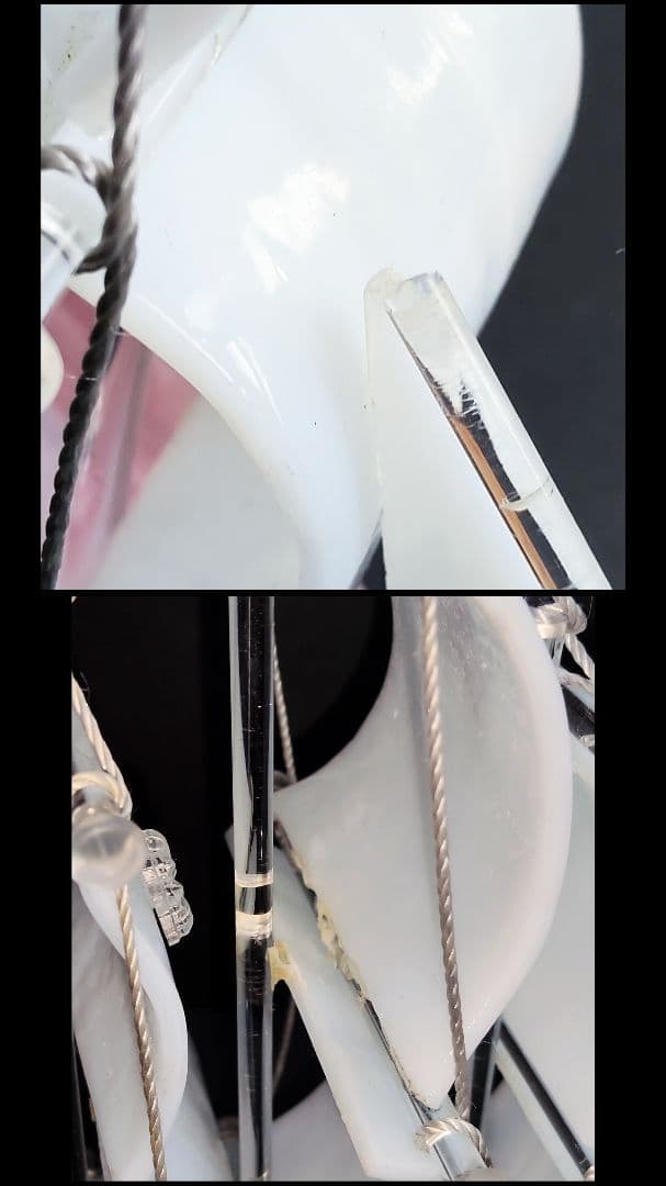 イタリア製 MARAMI ムラーノガラス ヨット 船 帆船 飾り MURANO