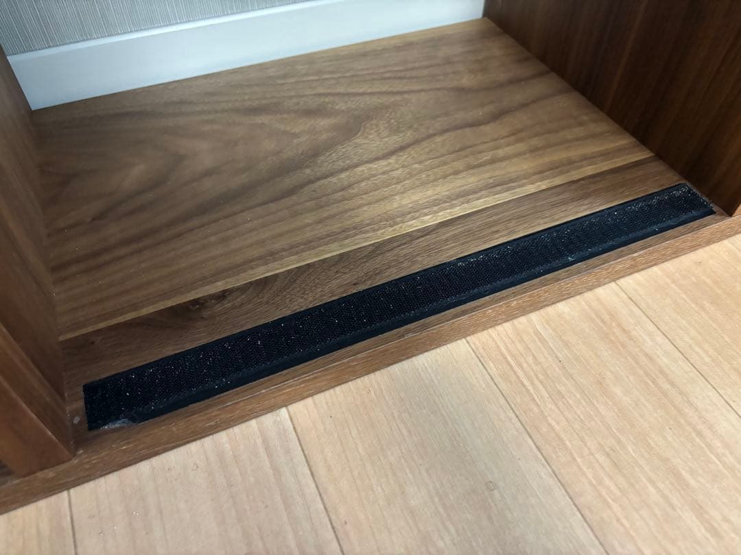 【送料込・無印良品】スタッキングシェルフ ウォールナット ５段×２列 引出し3個