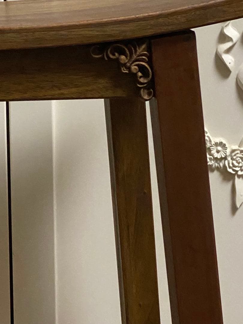 美品♦️高級 ロココ カントリー♦️ハイスツール チェア♦️北欧ヴィンテージ風♦️送料込