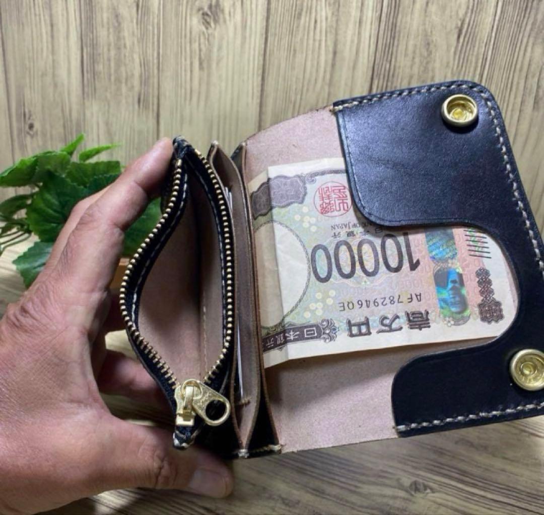 ミドルトラッカーウォレット丘染め（茶芯）8 - メルカリ