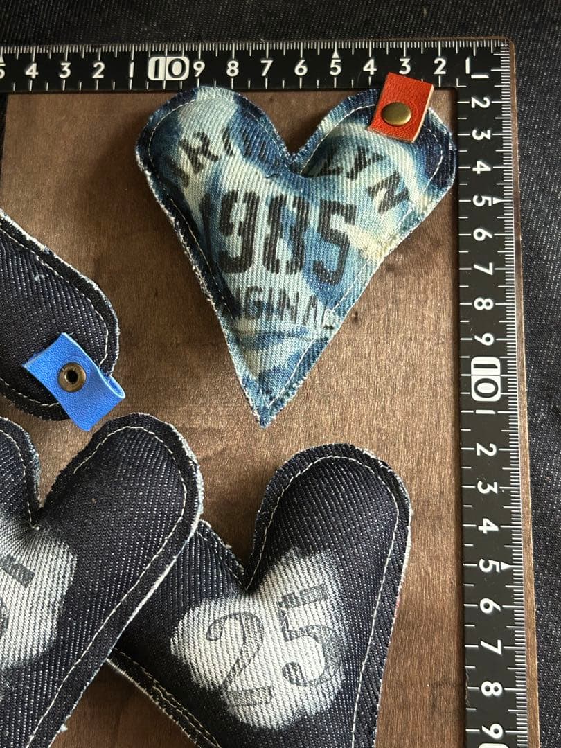 ブリーチデニムぷっくりハートAmerican No.495