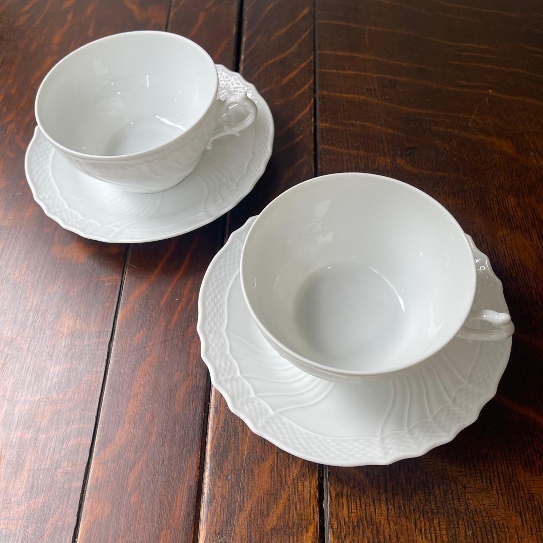 希少レアサイズ！リチャードジノリ ベッキオホワイト ティー兼用スープ