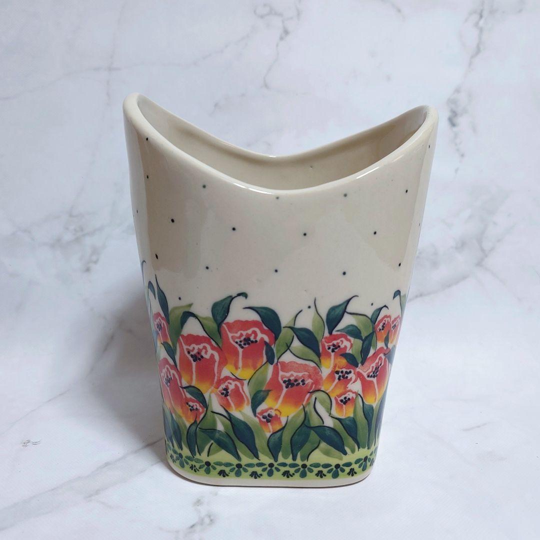 新品 ポーリッシュポタリー スタンドバスケット チューリップ