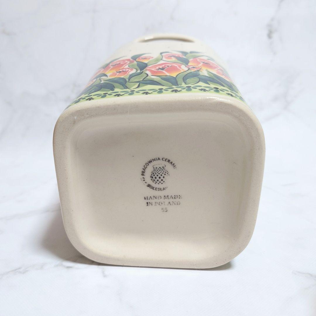 新品 ポーリッシュポタリー スタンドバスケット チューリップ