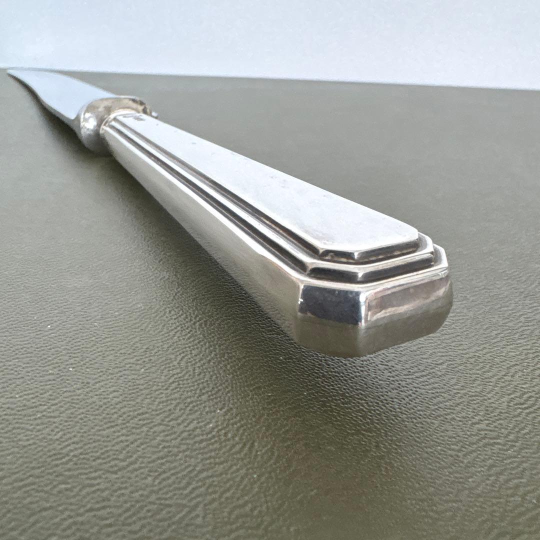 ビンテージ　マッピン&ウェッブ　純銀製 ハンドル　ナイフ　33,5cm シルバー