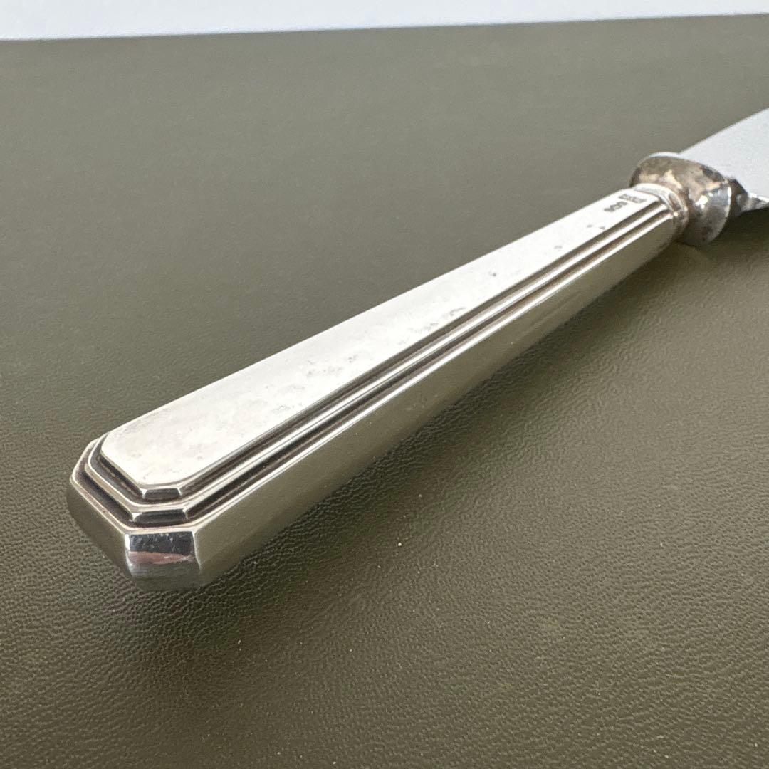 ビンテージ　マッピン&ウェッブ　純銀製 ハンドル　ナイフ　33,5cm シルバー