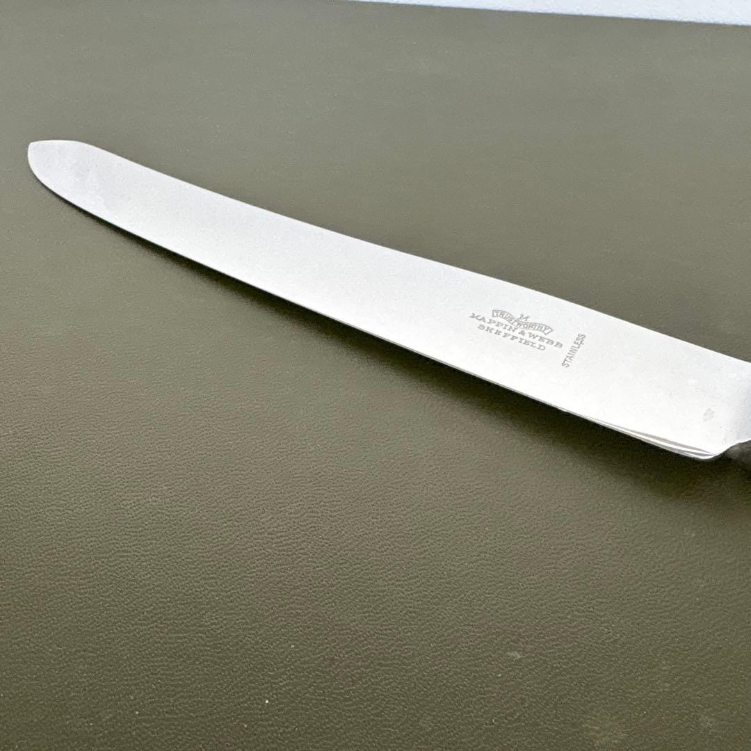 ビンテージ　マッピン&ウェッブ　純銀製 ハンドル　ナイフ　33,5cm シルバー