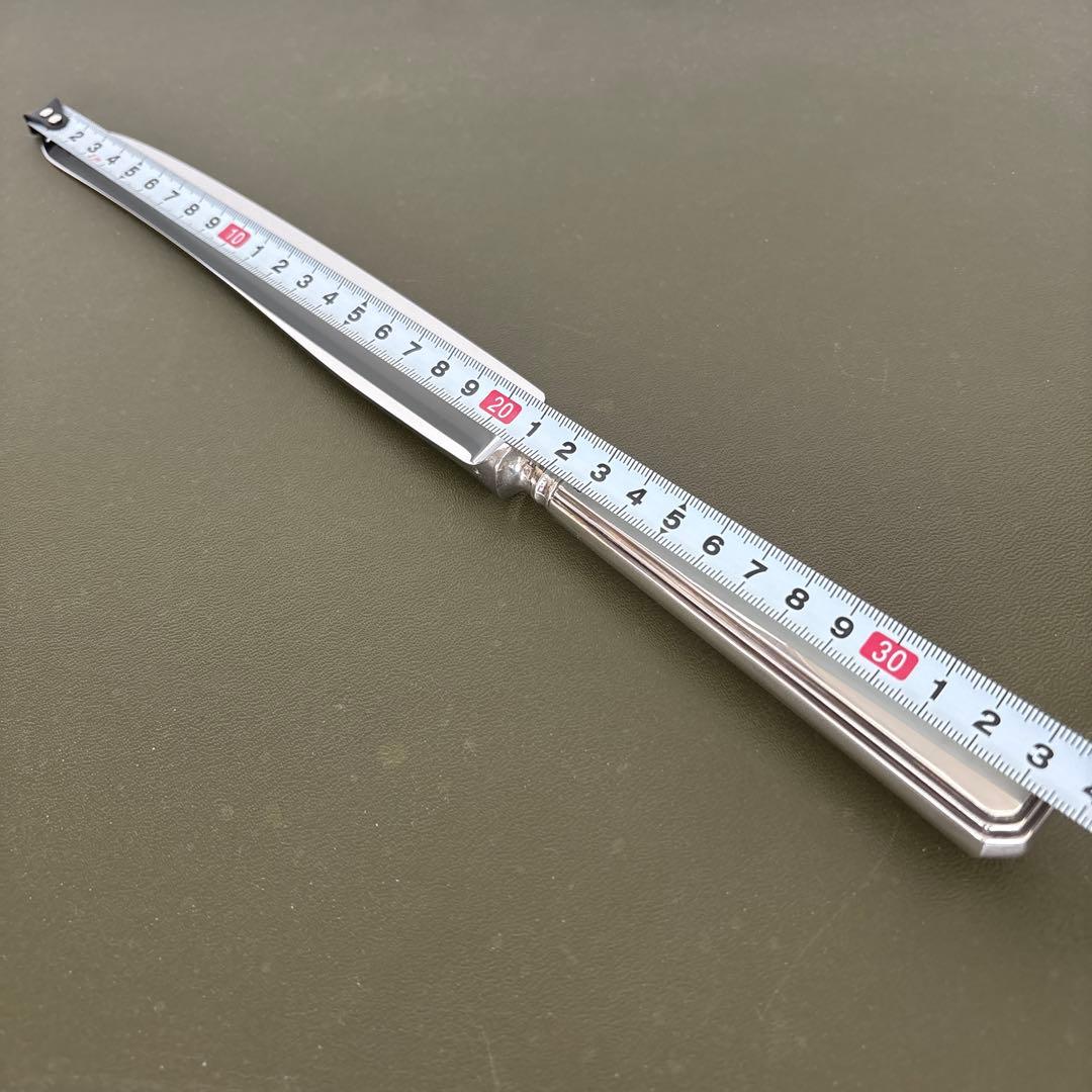 ビンテージ　マッピン&ウェッブ　純銀製 ハンドル　ナイフ　33,5cm シルバー