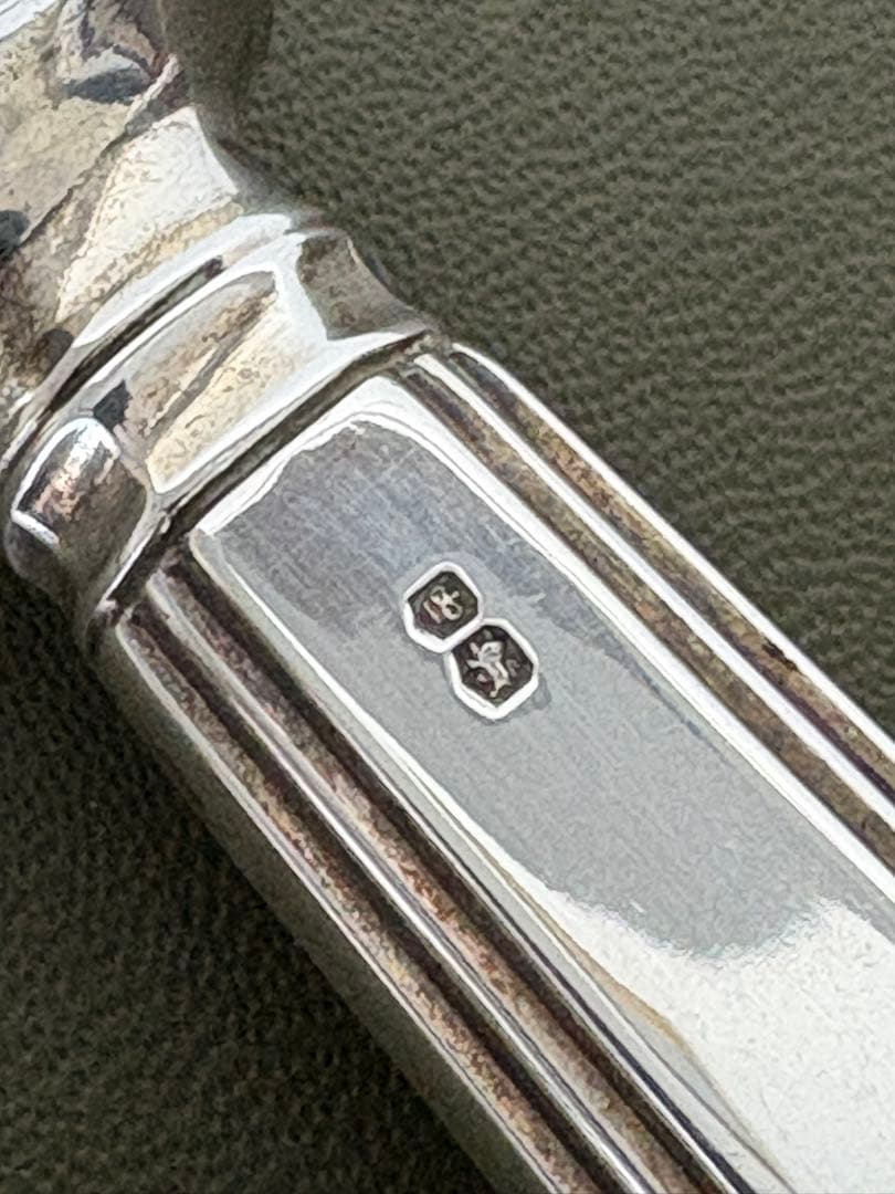 ビンテージ　マッピン&ウェッブ　純銀製 ハンドル　ナイフ　33,5cm シルバー