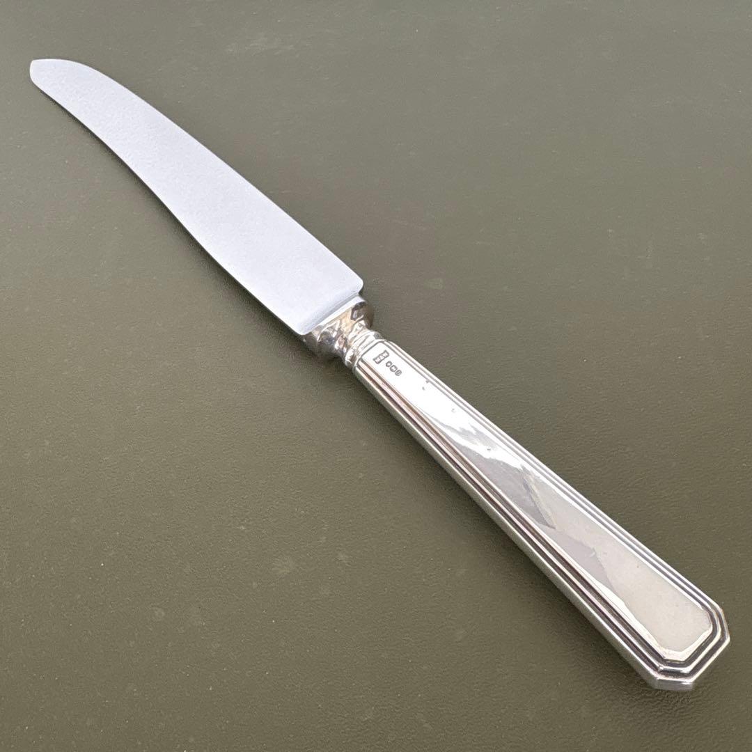 ビンテージ　マッピン&ウェッブ　純銀製 ハンドル　ナイフ　33,5cm シルバー