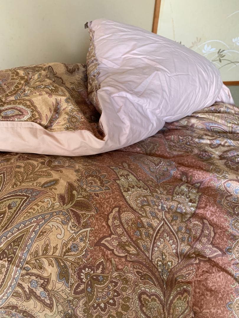 ホワイトダウン　羽毛掛け布団ダブル 190×210㎝　カバー付