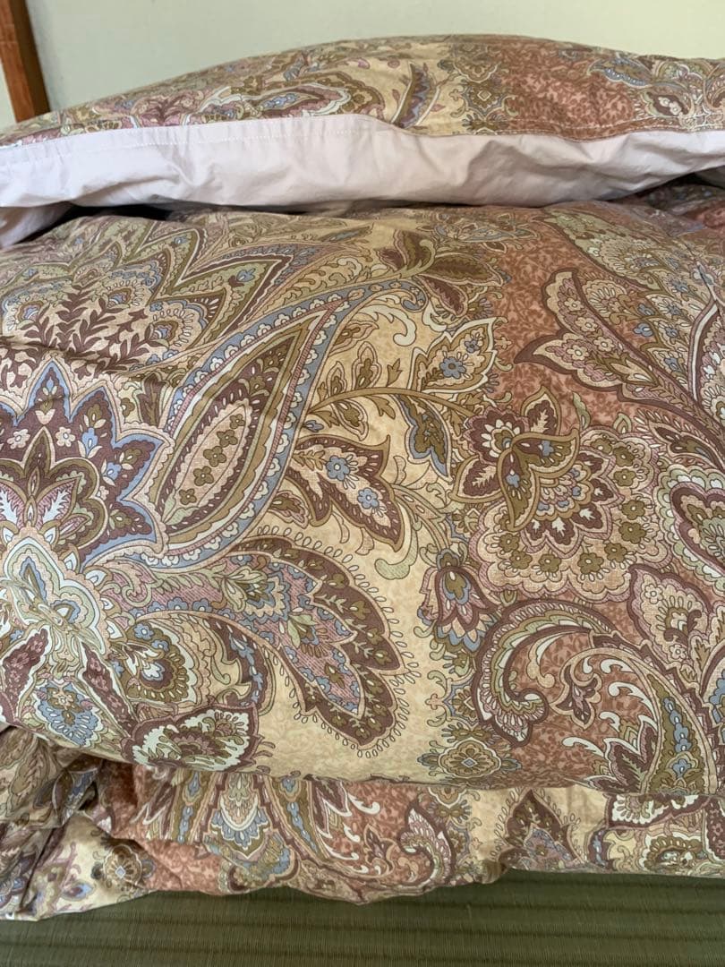 ホワイトダウン　羽毛掛け布団ダブル 190×210㎝　カバー付