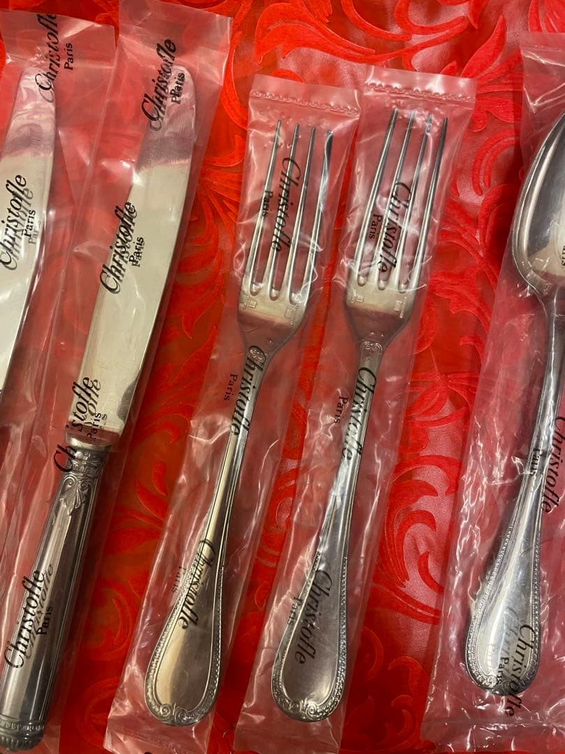 【未使用 】Christofle クリストフル　カトラリーセット　マルメゾン