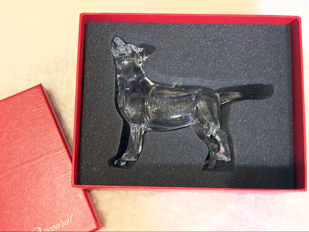 バカラ クリスタル ラブラドール　箱付き