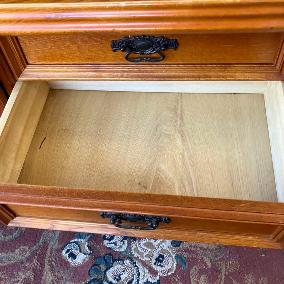 昭和レトロ 北城産業 大型 木製サイドボード 飾り棚 古家具 古道具 ビンテージ