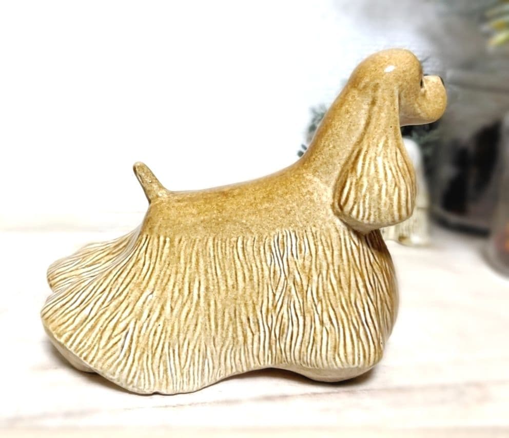 陶器オブジェ 置物 犬 ◇ コッカー スパニエル