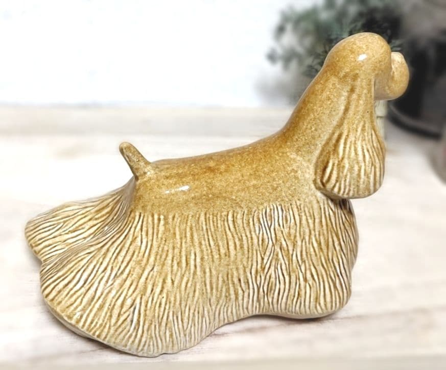 陶器オブジェ 置物 犬 ◇ コッカー スパニエル