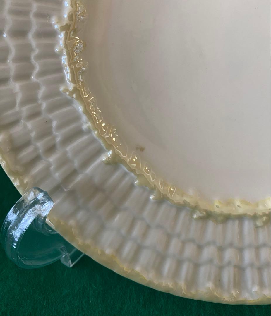 belleek ベリーク リンペット ケーキ皿 プレート 縁飾り付き 4枚
