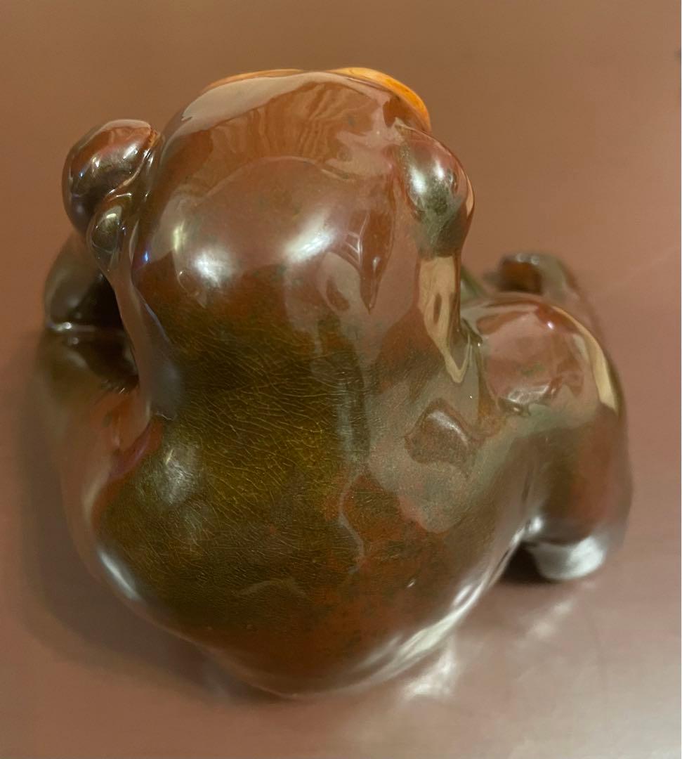 九谷焼　浅蔵五十吉　人間国宝　干支　申　さる、置物