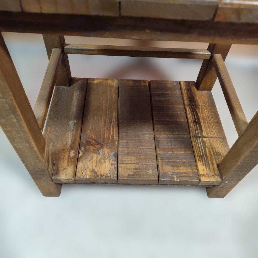 niko and ニコアンド 木製 シェルフ ラック 棚 アンティーク風