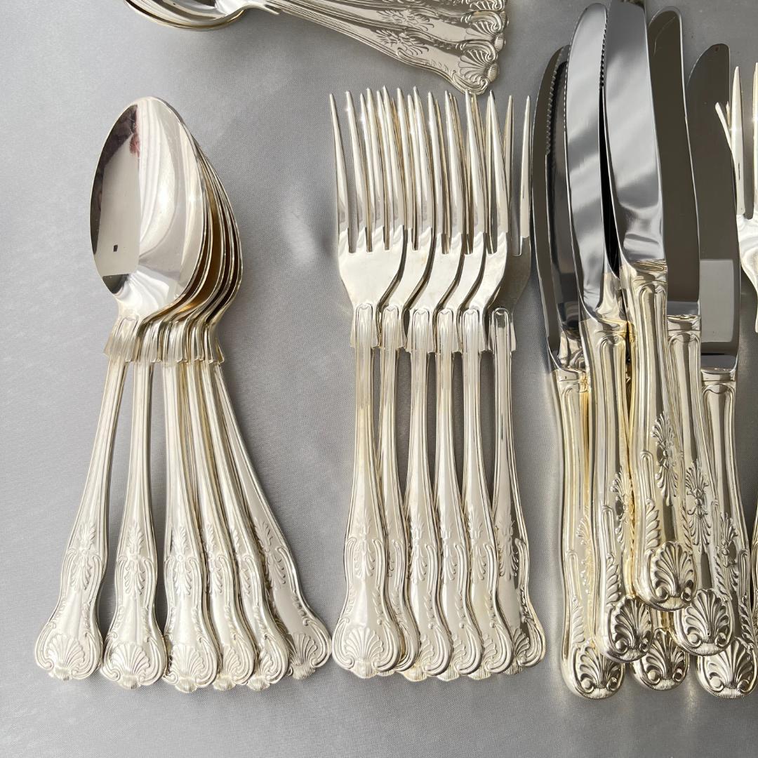 【Falstaff】キングスパターンのディナーセット 44本組