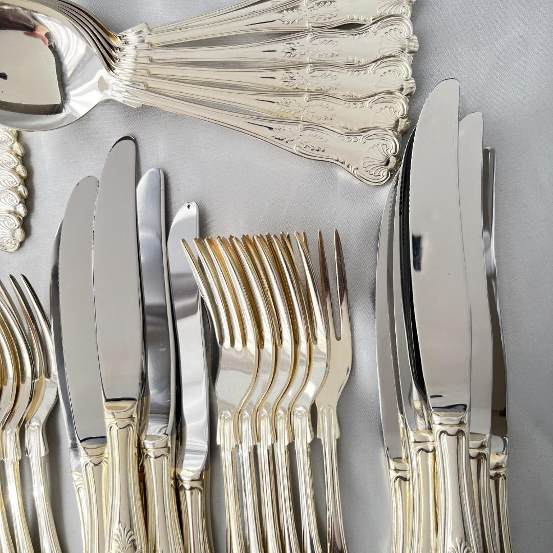 【Falstaff】キングスパターンのディナーセット 44本組