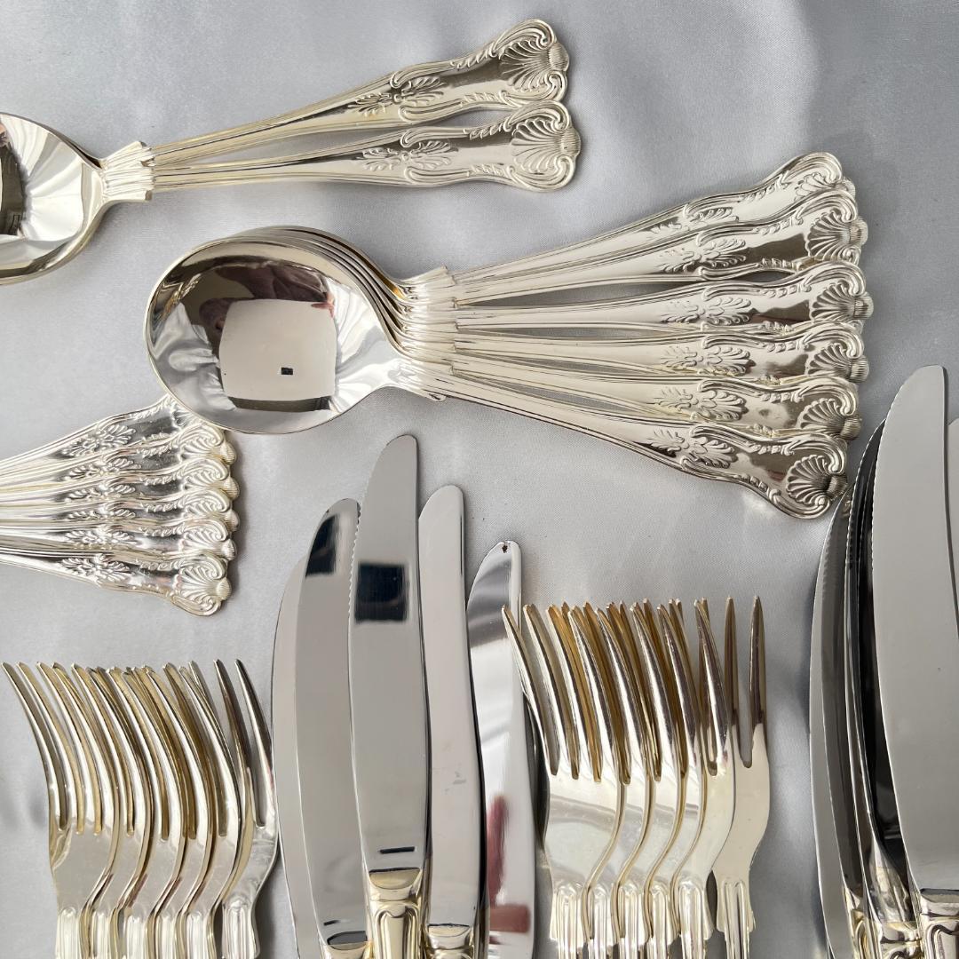 【Falstaff】キングスパターンのディナーセット 44本組