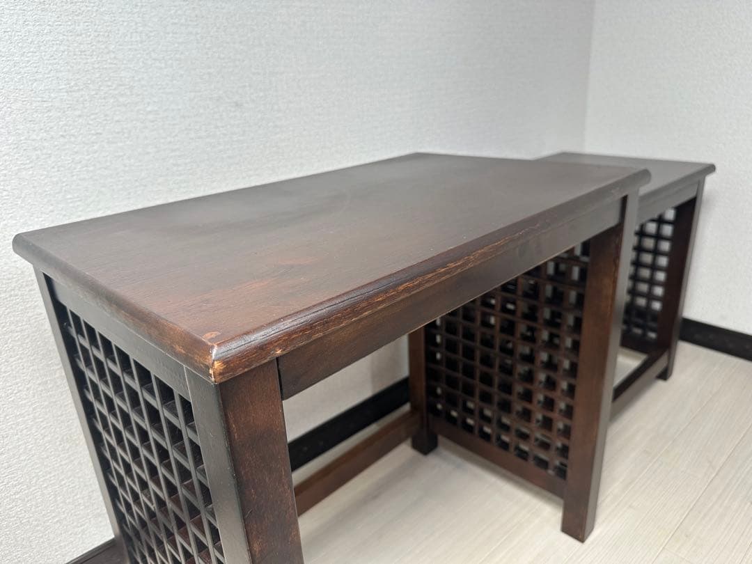 アンティークスタイル ネストテーブル サイドテーブル ベットサイド　※i1※