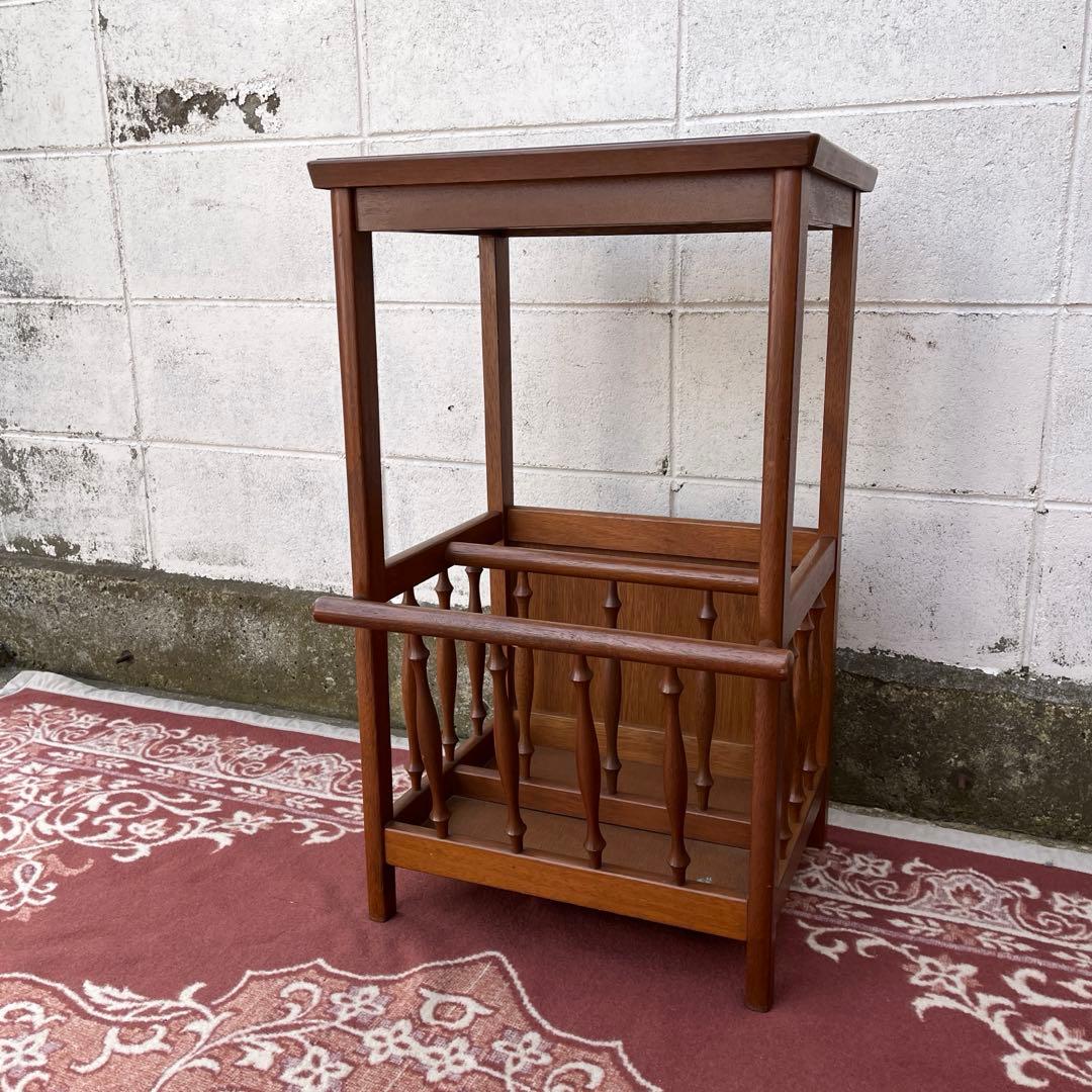 古家具ビンテージ品◾️MARUNI マルニ家具 木製収納棚 収納ラック 飾り台