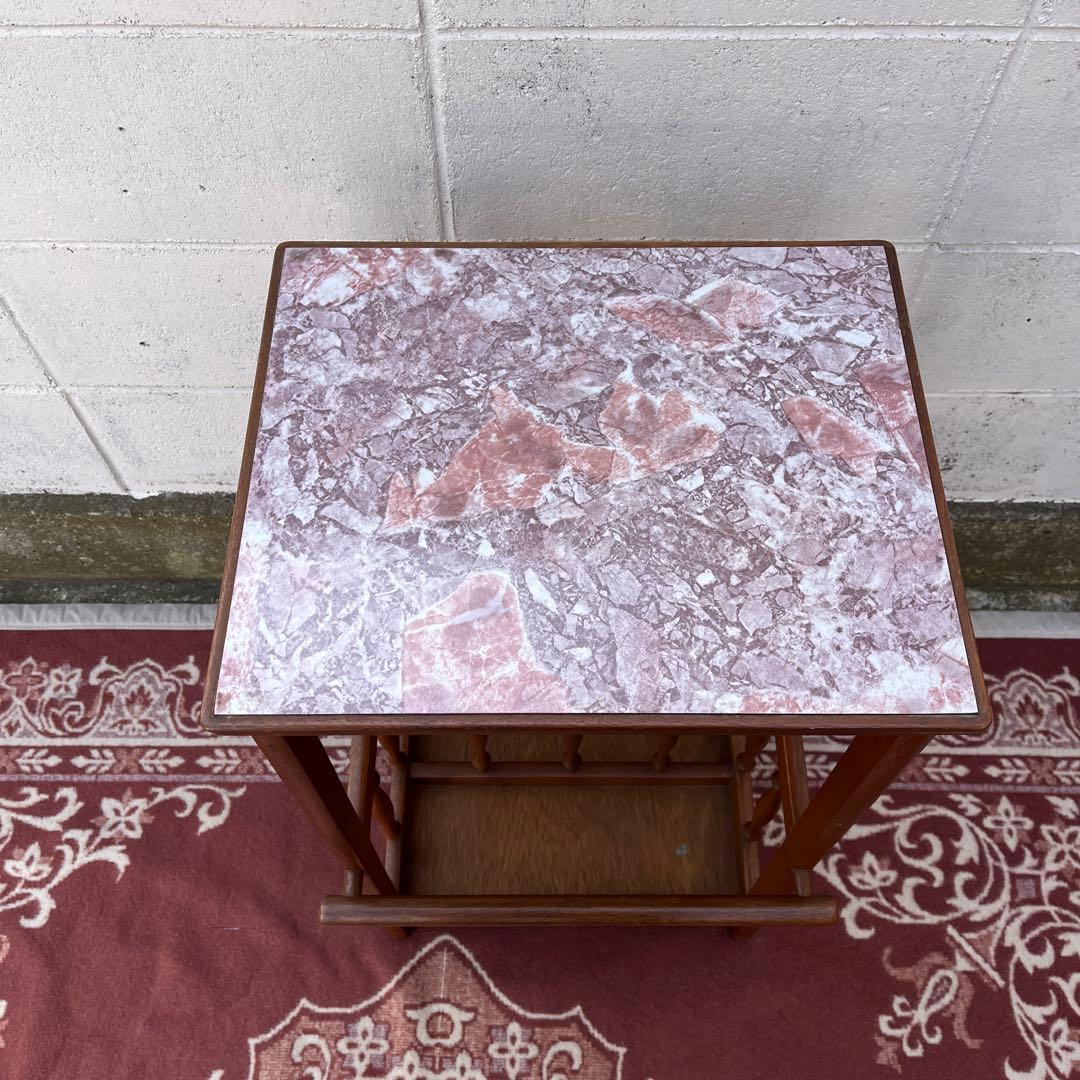 古家具ビンテージ品◾️MARUNI マルニ家具 木製収納棚 収納ラック 飾り台