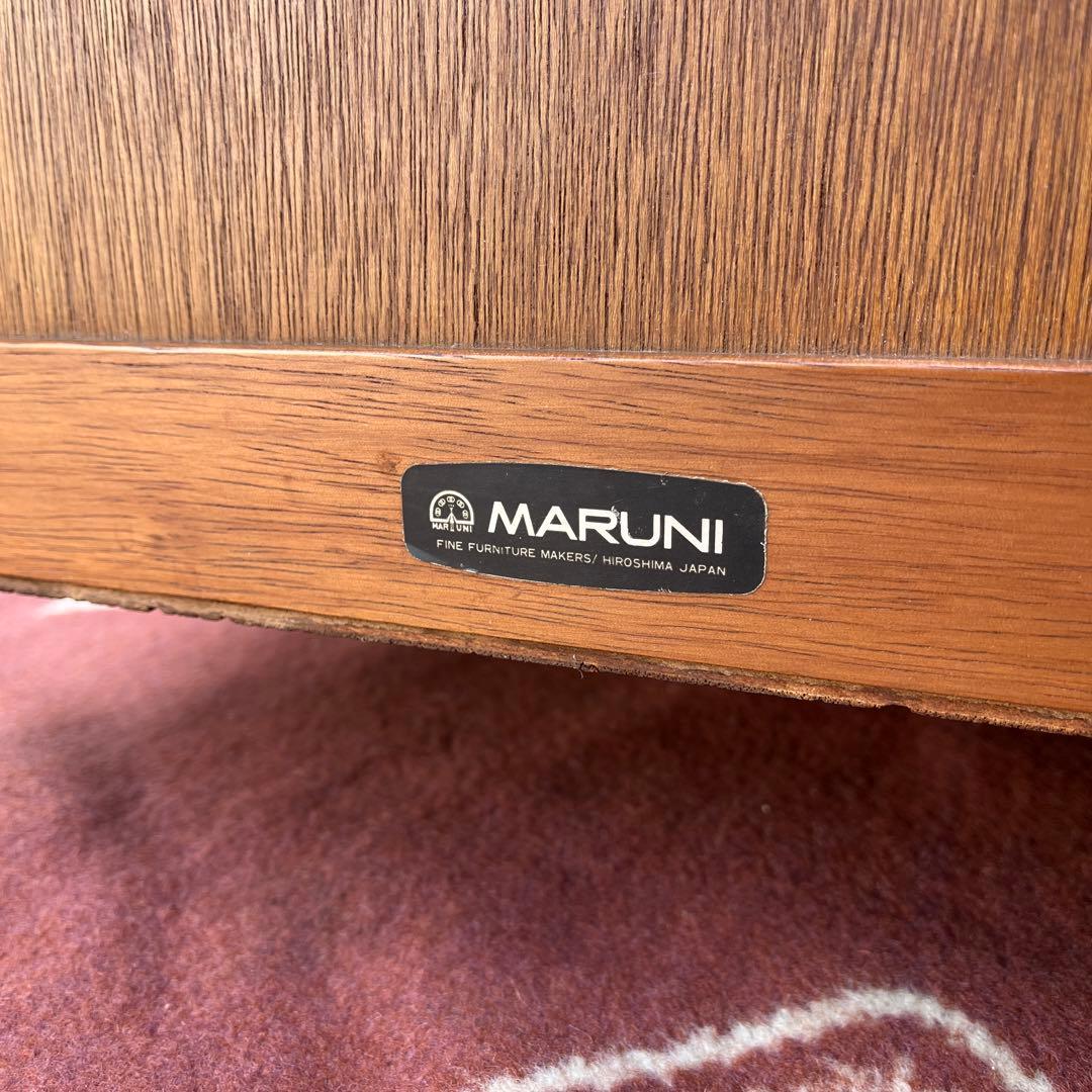 古家具ビンテージ品◾️MARUNI マルニ家具 木製収納棚 収納ラック 飾り台