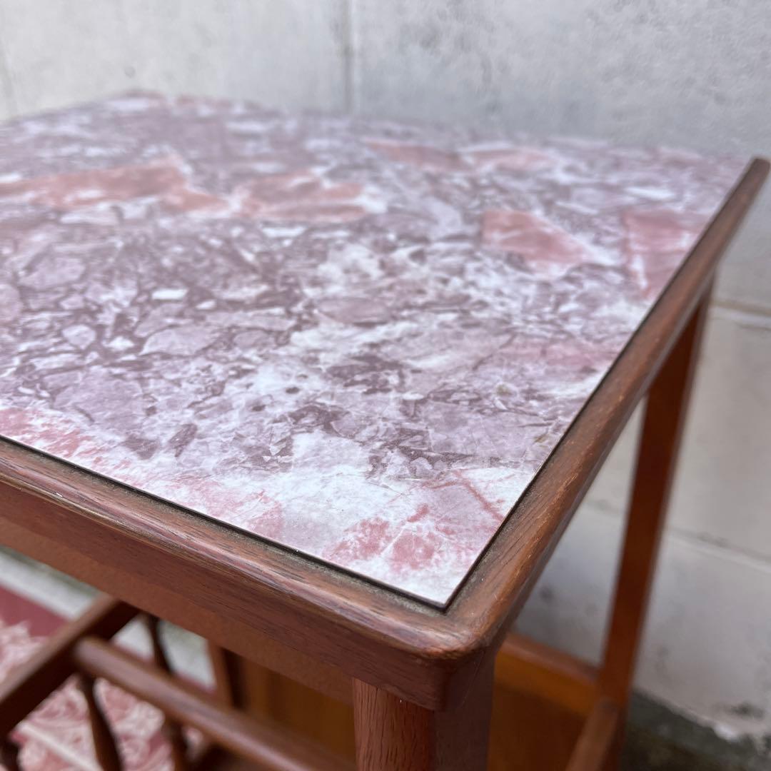 古家具ビンテージ品◾️MARUNI マルニ家具 木製収納棚 収納ラック 飾り台