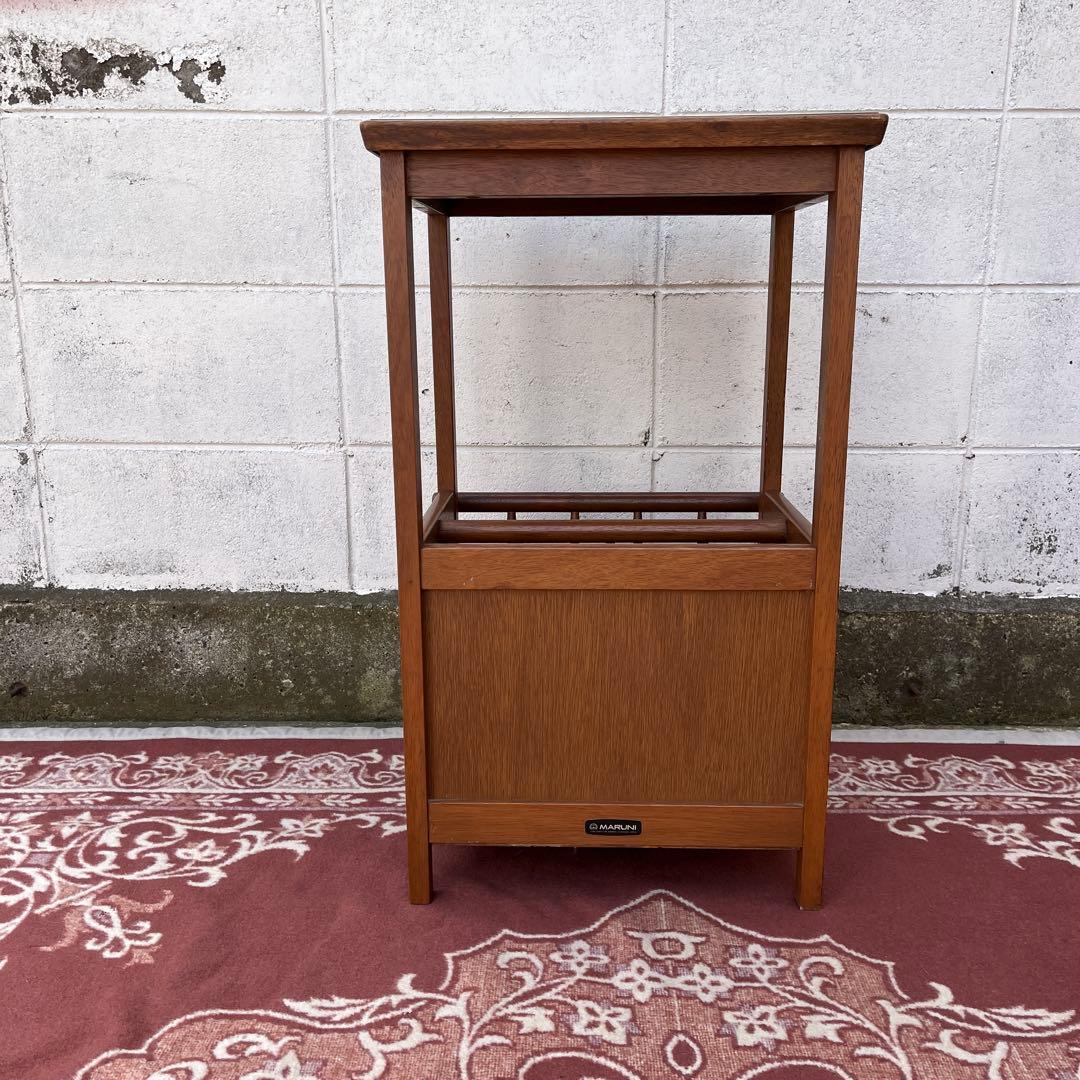 古家具ビンテージ品◾️MARUNI マルニ家具 木製収納棚 収納ラック 飾り台