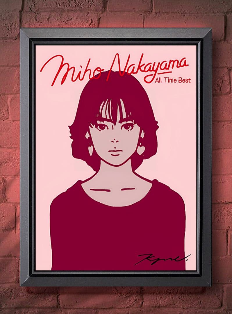 中山美穂 / kyne・中山美穂【A4サイズ写真ポスターフレーム付き３点セット】