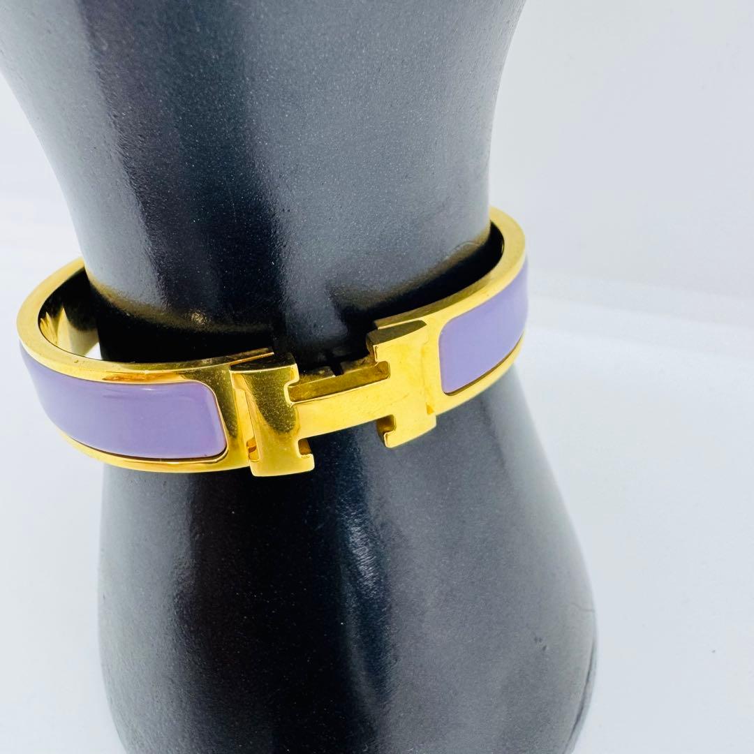 ✨✨HERMES✨エルメス✨クリッククラック✨ラベンダー✨バングル✨
